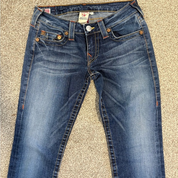 Y2K True Religion Women's Lowrise Skinny Stella Jeans Size‎ 27 - Picture 4 of 9